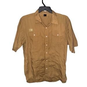 Zoo York Men’s SS Brown Casual Dress Shirt Sz XXL